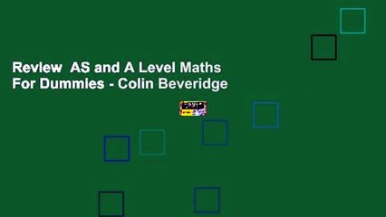 Master AS & A Level Maths with 'Maths For Dummies' by Colin Beveridge 📘