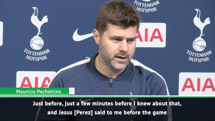 I wasn't told because it was a superstition! - Pochettino on 100th Spurs win