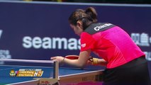 Chen Meng vs Zhu Yuling | 2018 ITTF World Tour Grand Finals Highlights (1/2)