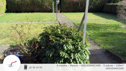 A vendre - Maison - GREVENMACHER - 5 pièces - 120m²