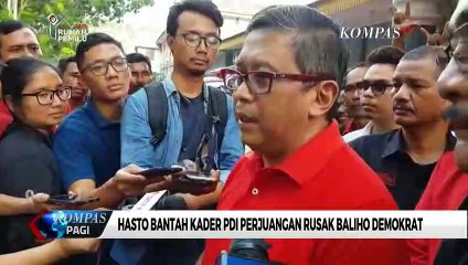 Hasto Bantah Kader PDI Perjuangan Rusak Baliho Demokrat