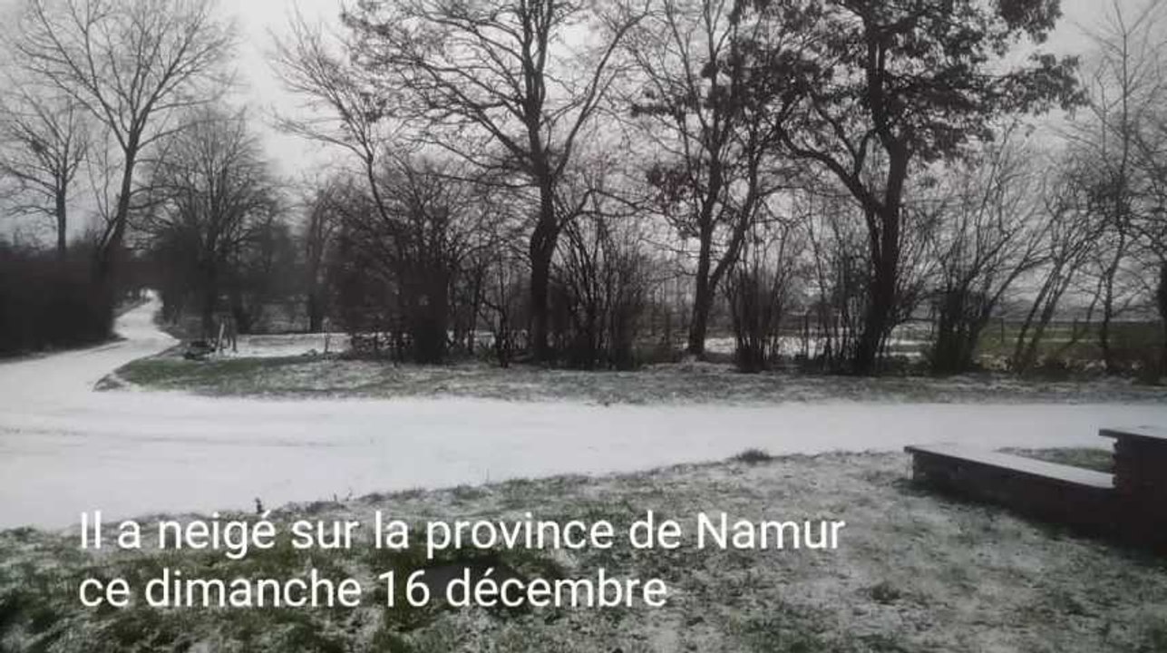 Il a neigé sur la province de Namur  ce dimanche 16 décembre