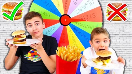 MYSTERY WHEEL OF BURGER CHALLENGE !!!