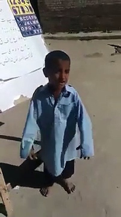 Funny video of a student who taking class in school of rural areas