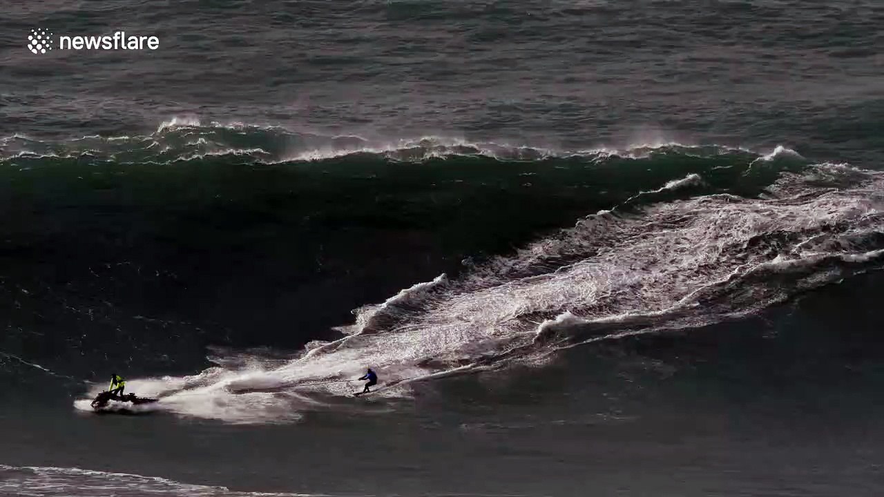 Brazilian big wave surfer in terrifying wipeout in Nazare, Portugal