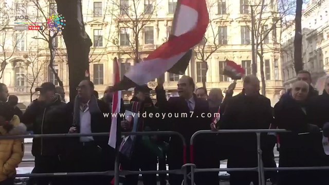 الجالية المصرية بالنمسا تستعد لاستقبال السيسى بأعلام مصر