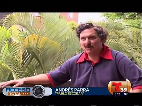 Andrés Parra habla minutos antes de grabar el último capítulo de Pablo Escobar