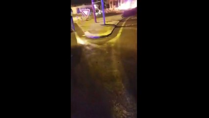 Le péage de Narbonne-Sud à nouveau incendié ce samedi soir