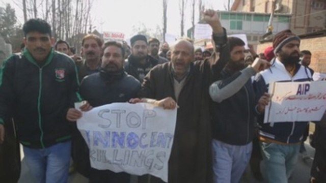 Protestas en Cachemira por la muerte de 7 civiles en una manifestación