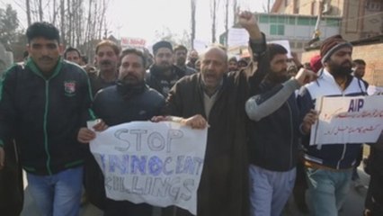 Protestas en Cachemira por la muerte de 7 civiles en una manifestación