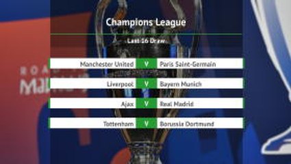 UCL last 16 draw reveals blockbuster ties