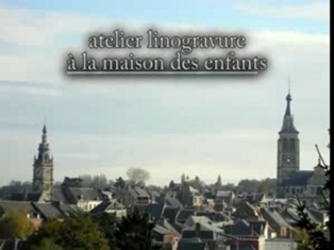 Atelier linogravure à la maison des enfants