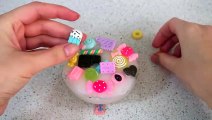 SLIME with SMALL CANDY TOYS | Making Slime with Miniature Toys | Slime Time