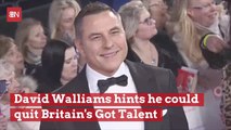 David Walliams May Quit Britains Got Talent