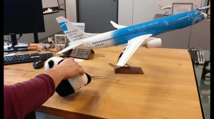 Jean-Jacques Cloquet quitte l'aéroport de Charleroi