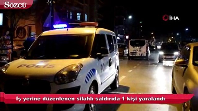 İşyerine kurşun yağdırdı