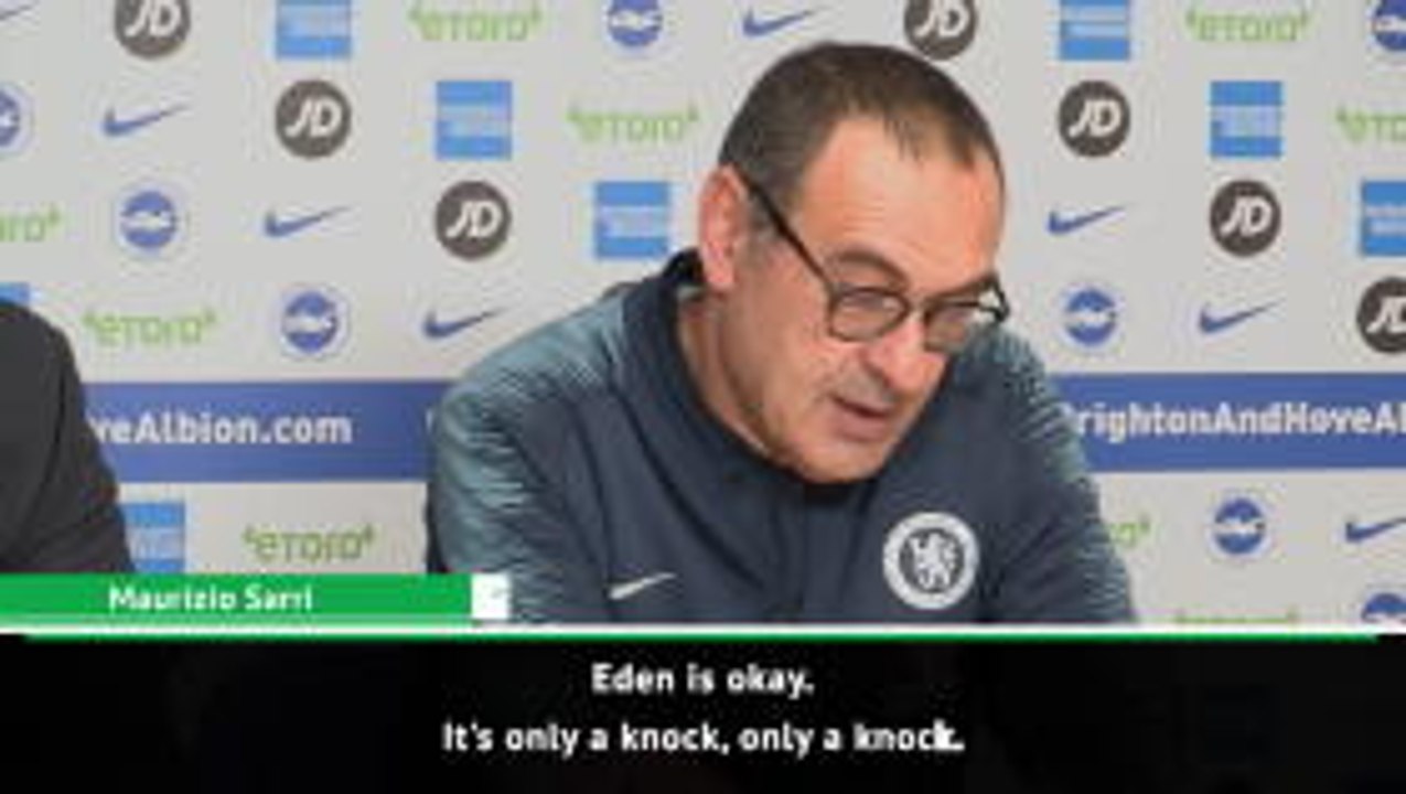 Hazard injury not a big problem - Sarri on Hazard