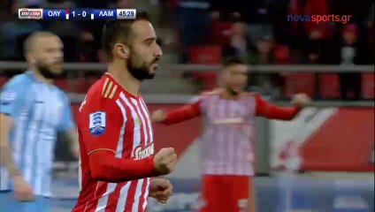 2-0 Giannis Fetfatzidis Goal - Olympiakos Piraeus vs Lamia - 16.12.2018 [HD]
