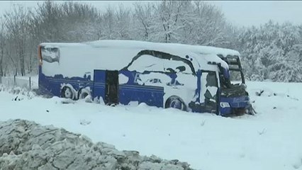 Σερβία: Θανατηφόρο τροχαίο λόγω χιονοθύελλας
