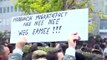 Tensão em protesto contra pacto de migração em Bruxelas
