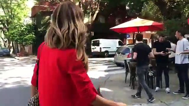 Paula en la grabación de la película de Locos por Luisa - 30 de Noviembre