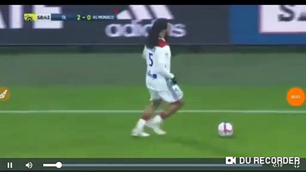 Mendy amazing goal Lyon vs Monaco 3-0