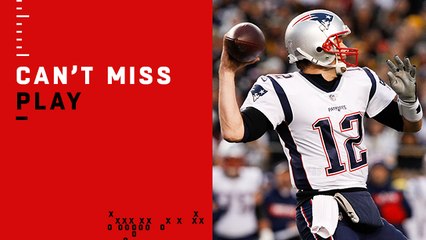 Can't-Miss Play: Brady uncorks his longest TD pass of '18 so far