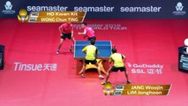 Jang Woojin/Lim J. vs Wong C.T./Ho Kwan Kit | 2018 ITTF World Tour Grand Finals Highlights (Final)