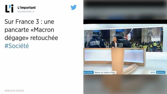 Gilets jaunes. France 3 retouche une photo, puis évoque une « erreur humaine »