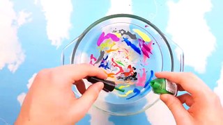 CLEAR SLIME - Mixing Nail Polish & Shaving Foam