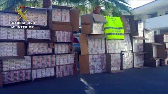 Incautadas 32.480 cajetillas de tabaco en Cádiz, Málaga y Jaén
