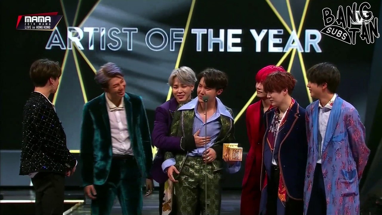 [ENG] 181214 MAMA in Hong Kong - BTS Wins Daesang for Artist of the Year