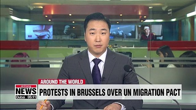 Thousands rally in Brussels over UN migration pact