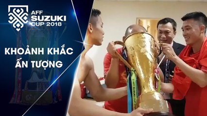 Độc: Đội tuyển Việt Nam uống bia bằng cúp vô địch trong phòng thay đồ | VFF Channel