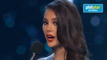 Catriona Gray at Miss Universe Q&A portion