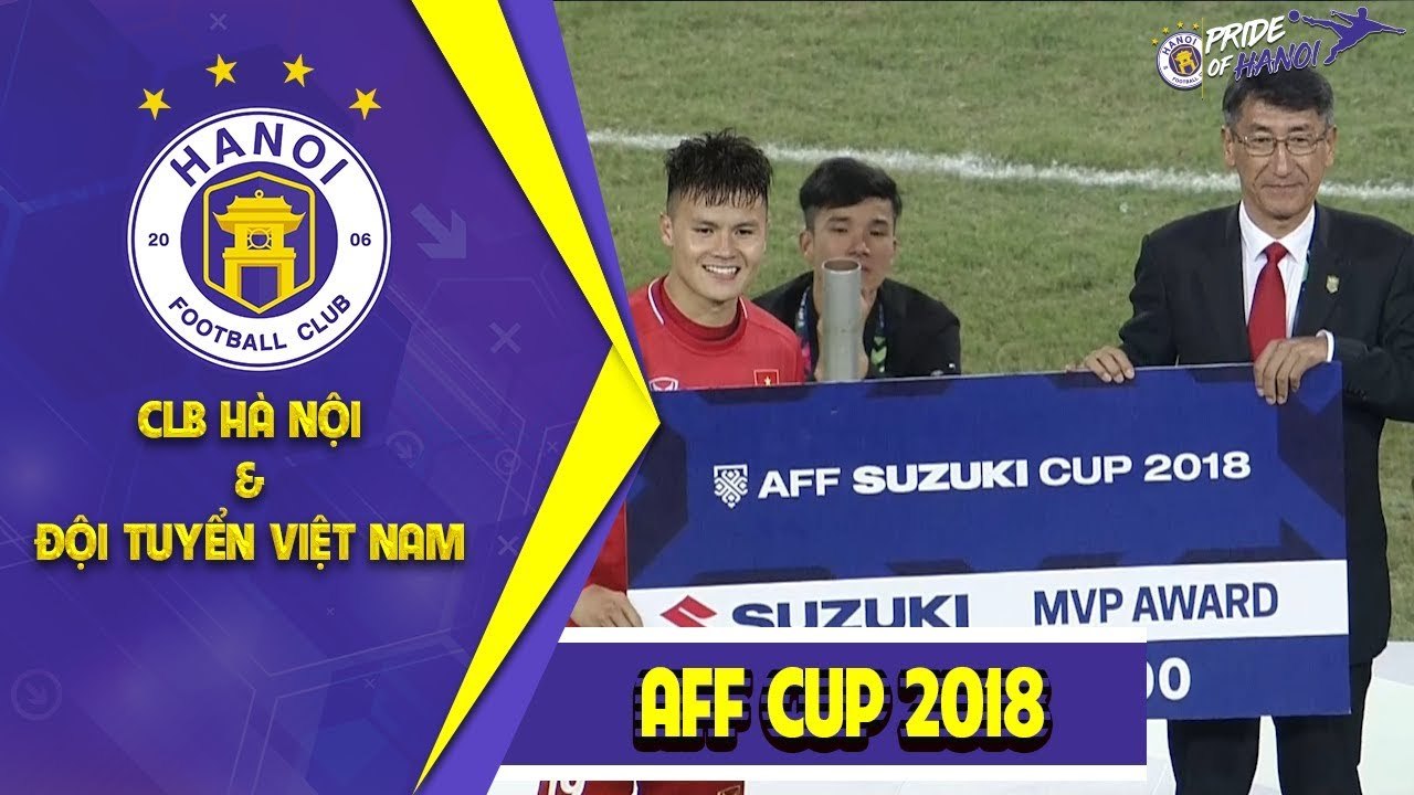 Khoảnh khắc ấn tượng: Quang Hải nhận giải thưởng Cầu thủ xuất sắc nhất AFF Cup 2018 | HANOI FC