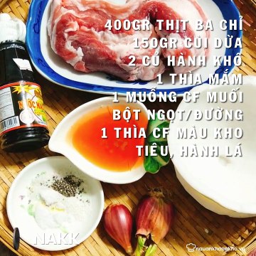 Cách làm THỊT KHO CÙI DỪA ngon đậm đà - Nauankhongkho.vn