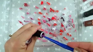 Mixing Lipstick Into Clear Slime - Recycling My Old Lipsticks | Slime Channel