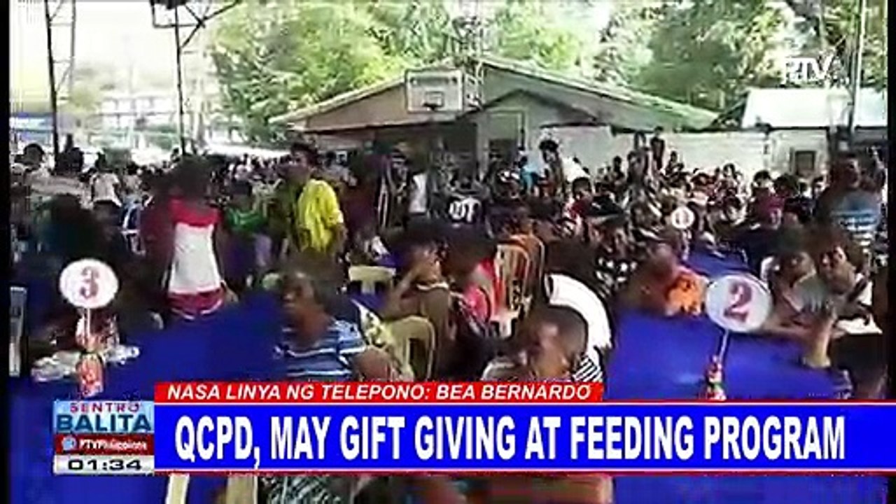 QCPD, may gift giving at feeding program