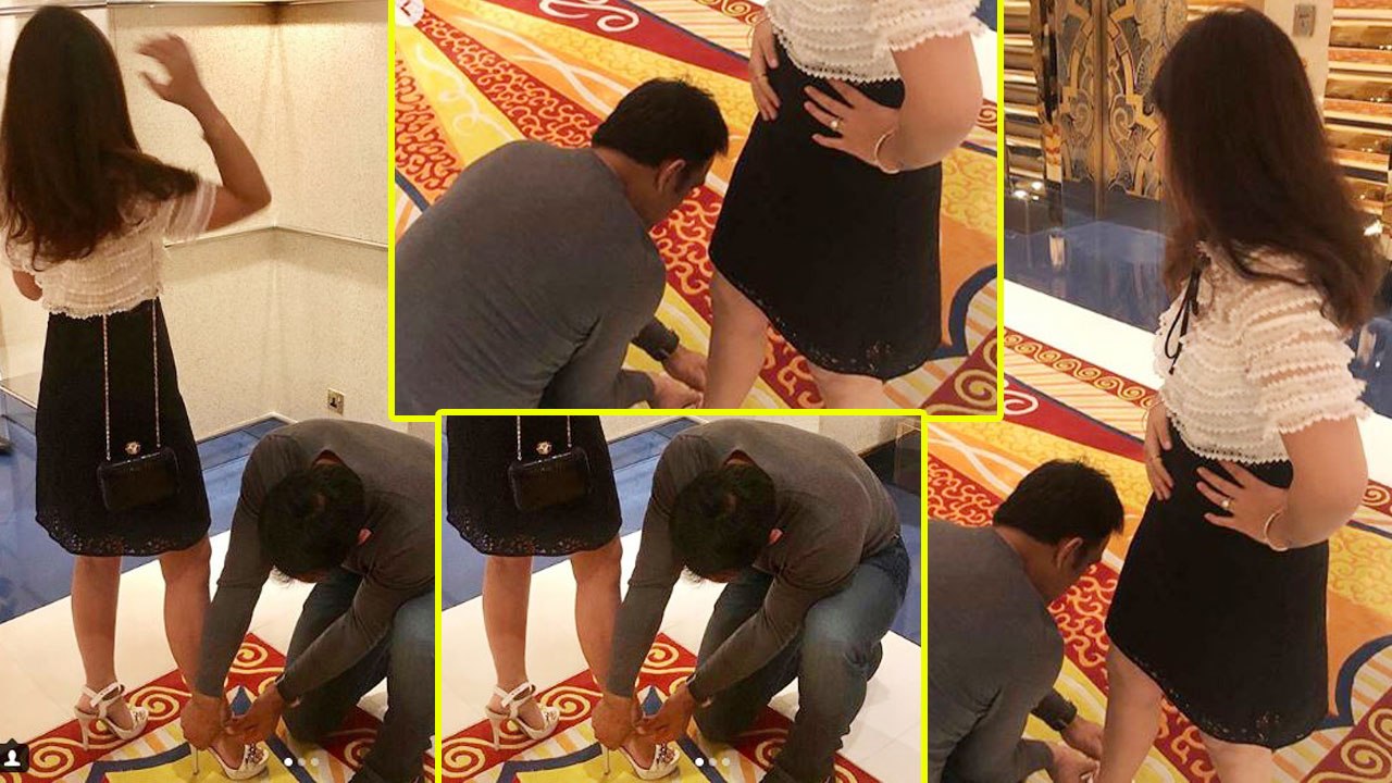 MS Dhoni wins Heart, Helps Wife Sakshi Dhoni to wear Sandals | Filmibeat