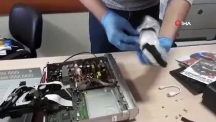 DVD cihazının içinden uyuşturucu zulası çıktı