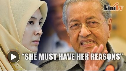 Dr Mahathir in the dark over Nurul Izzah's resignation