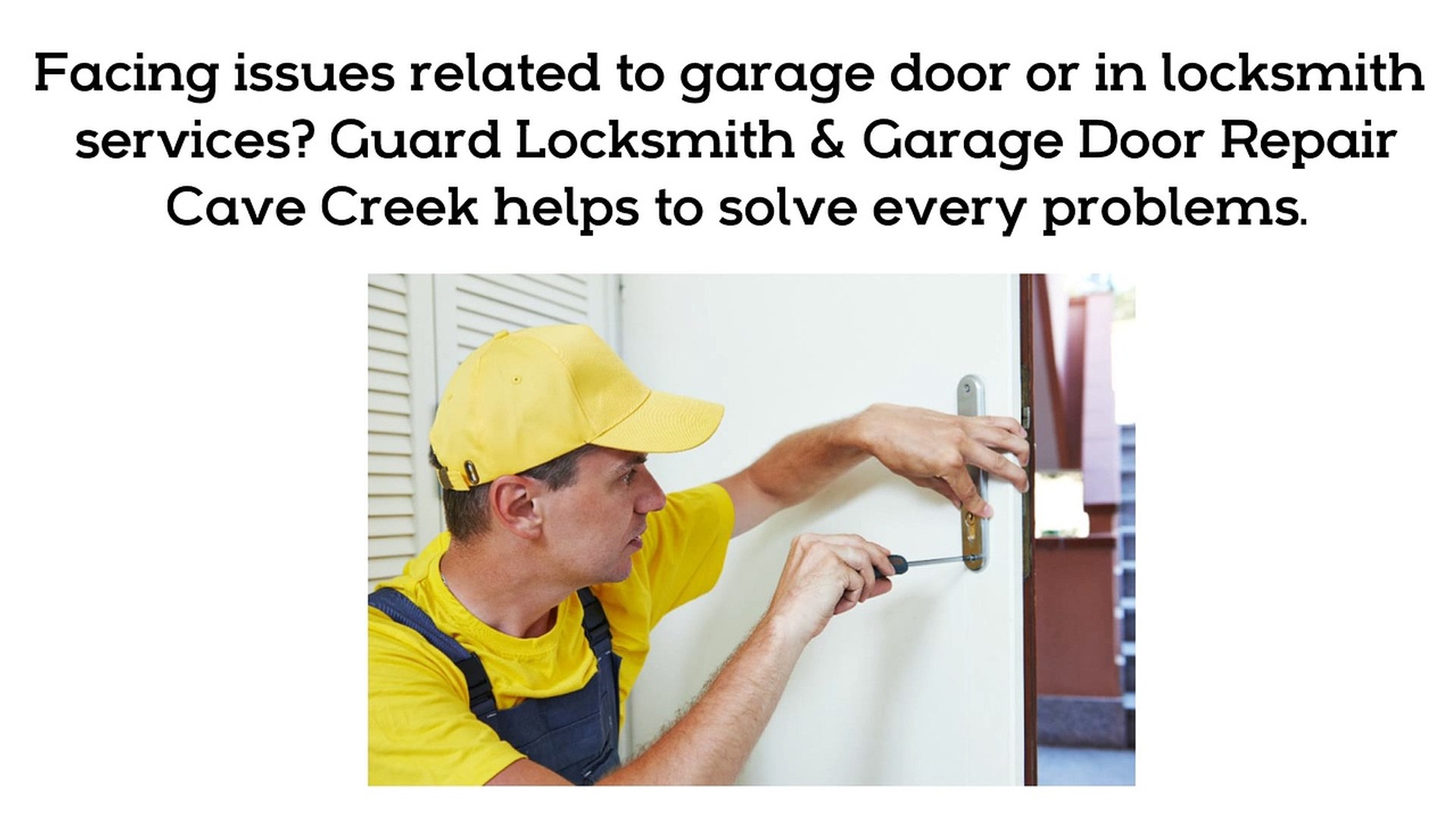 Guard Locksmith Garage Door Repair Cave Creek Trustworthy Local Services