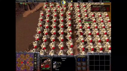 Warcraft 3 Classic: New Horde vs. Old Horde - Tauren/Ogre (100 vs. 100)