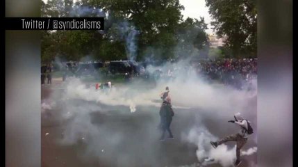 Loi Travail : heurts place de la Nation, noyée sous les gaz lacrymogènes