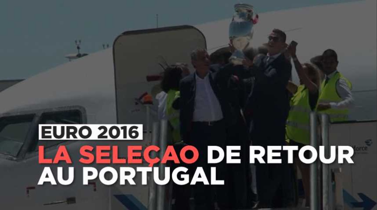 Euro 2016 : les Portugais acclamés à leur retour