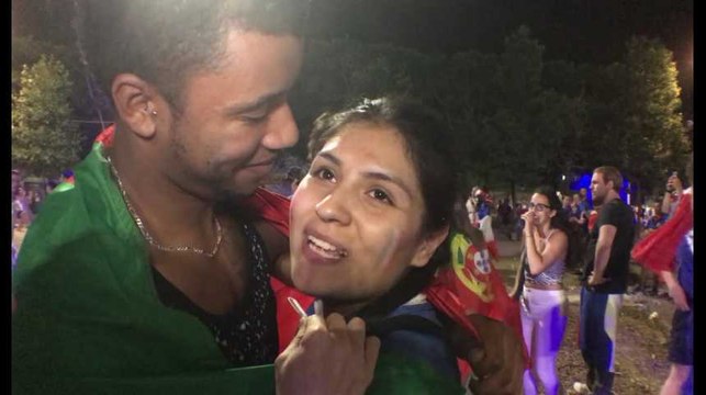 Fan zone : joie des Portugais et chagrin des Français