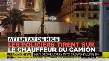Attentat de Nice : des coups de feu nourris des policiers contre le camion