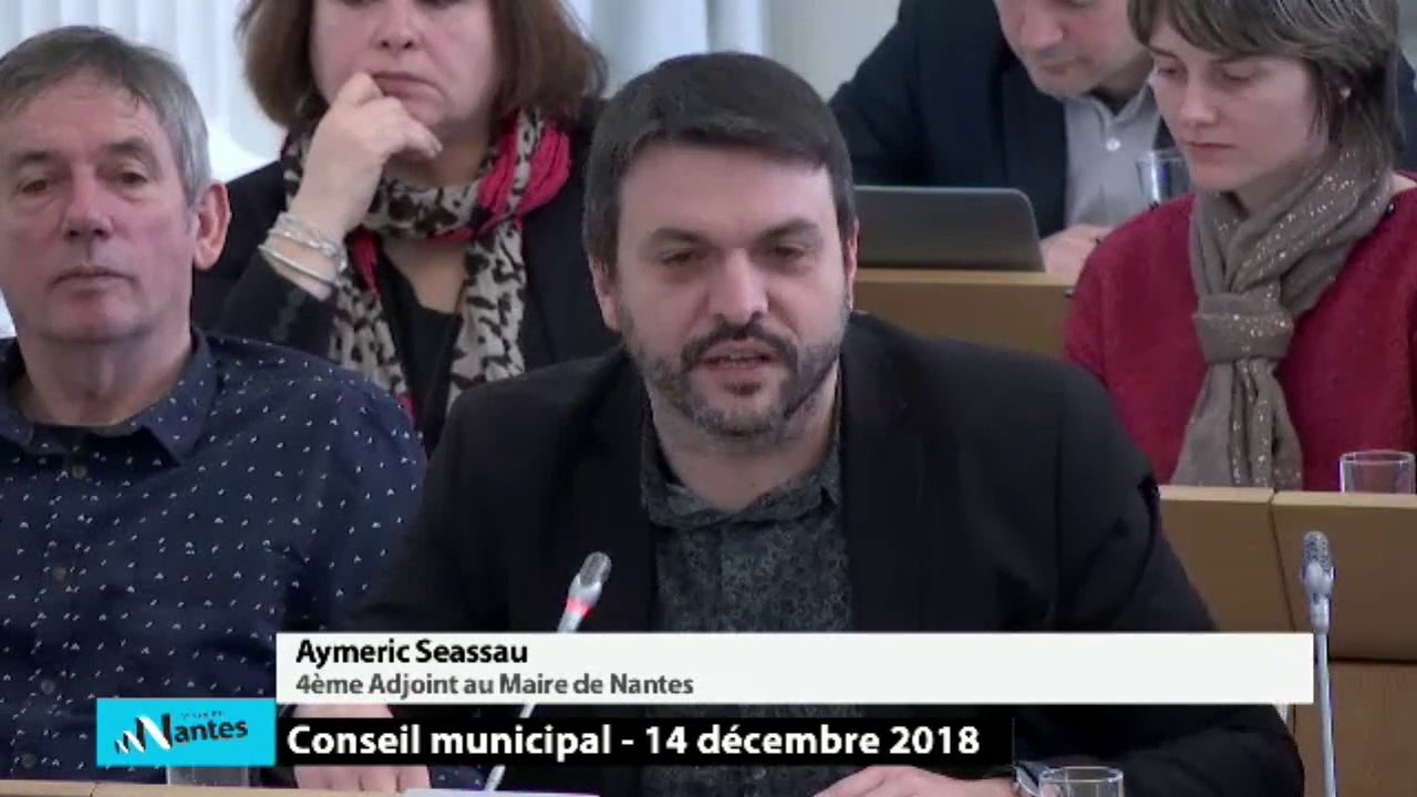 Aymeric SEASSAU sur le DOB 2019 au Conseil Municipale de  Nantes le 14 décembre  2018