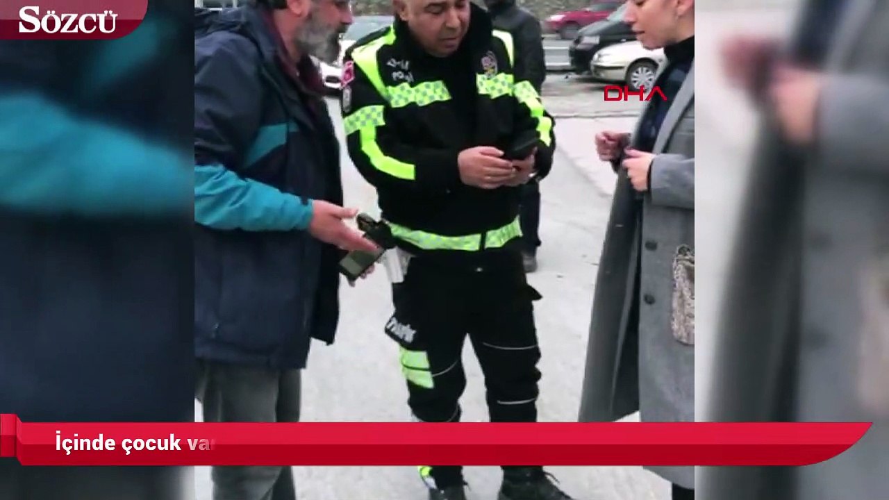 İçinde çocuk varken otomobili çektiler